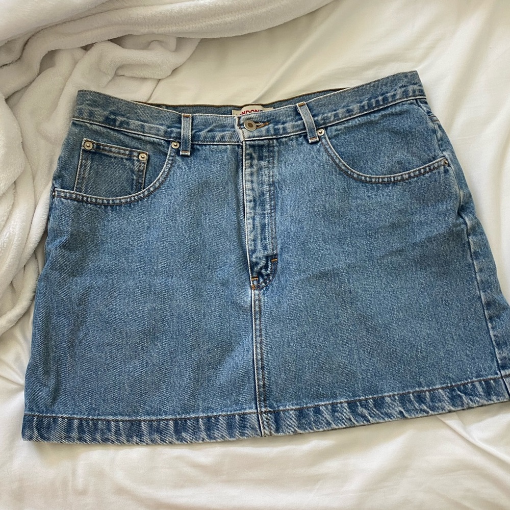 Vintage London jeans denim skirt